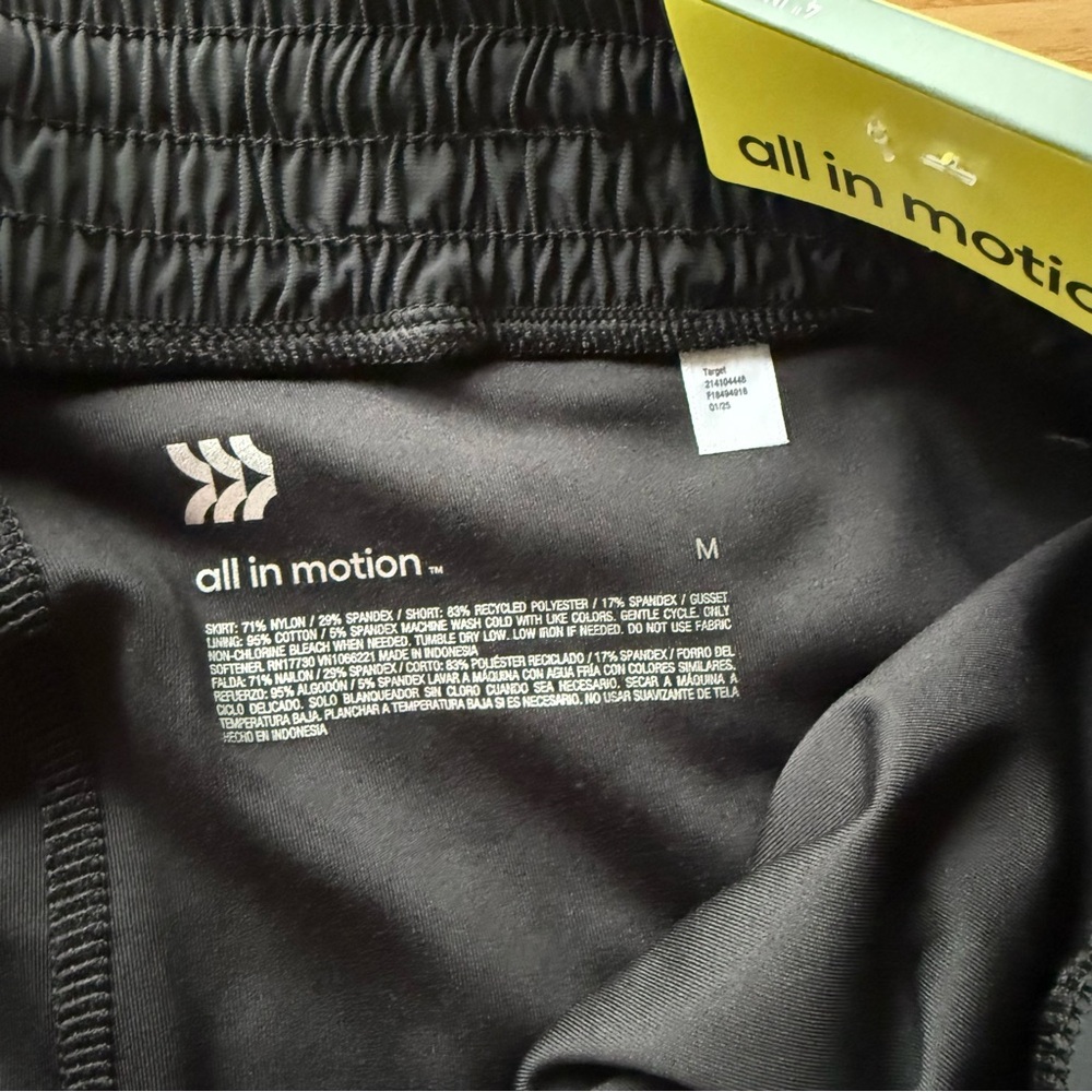Women's Black Active Skort - Picture 5 of 6